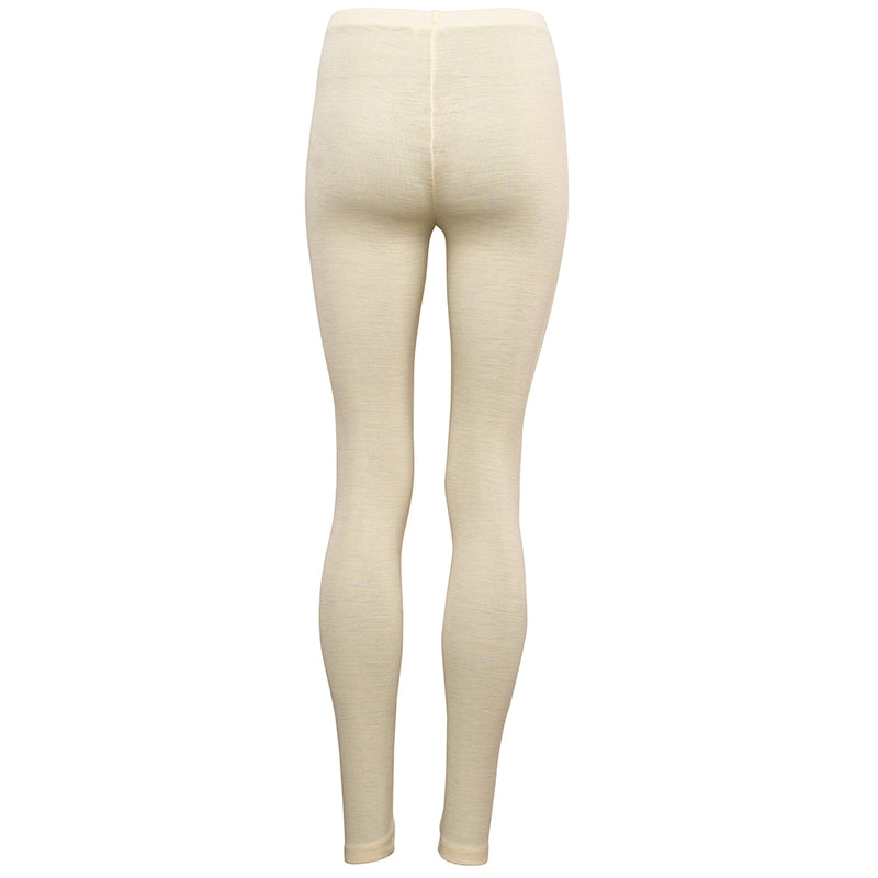 Women Leggings Vauw Merinowolle Off White