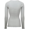 Adult Langarmshirt Vakker Merinowolle Light Grey with Midnight contrast