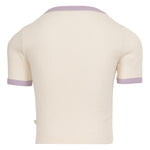 Ripp-Shirt Nori Nature with Lilac contrast