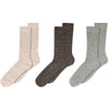 3-Pack mpWoman Feinripp-Socken Betty Beige Melange