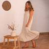 Adult Frill Dress Almond
