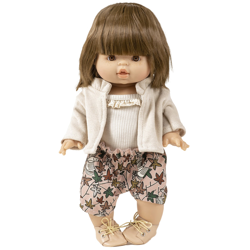 Puppenkleidung Cardigan Claudia ecru für Puppe (34 & 37 cm)